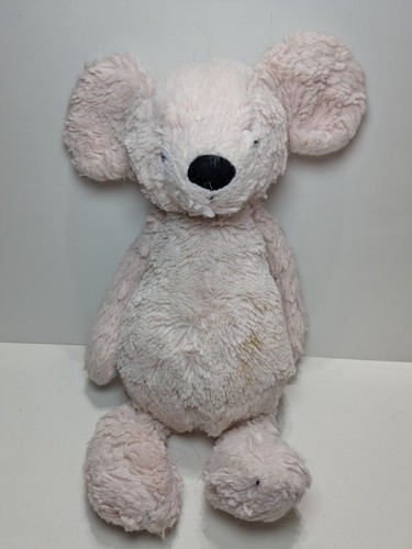 Jellycat Medium Bashful Pink Mouse Plush Rare HTF - Picture 1 of 11