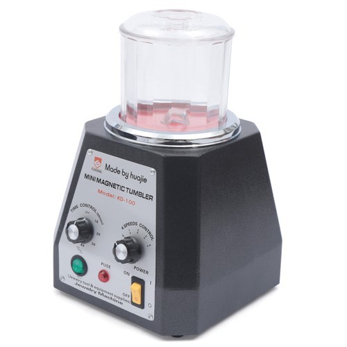 Magnetic Tumbler Jewelry Polisher Machine Finisher 100mm 4 Speed Time Control US - Picture 8 of 12