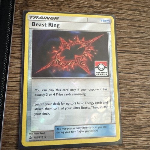 Beast Ring 102/131 Reverse Holo Pokemon League - Picture 1 of 2