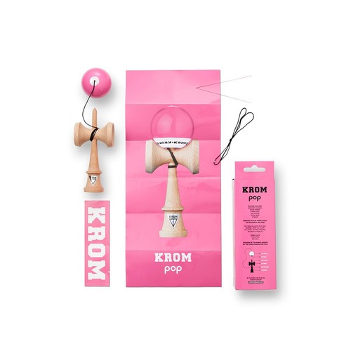 Kendama KROM POP Chrome Pop LOL Sticky Clear (Pink) - Bild 5 von 9