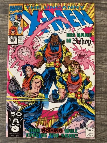 Marvel The Uncanny X-Men #282 Signed by Whilce Portacio