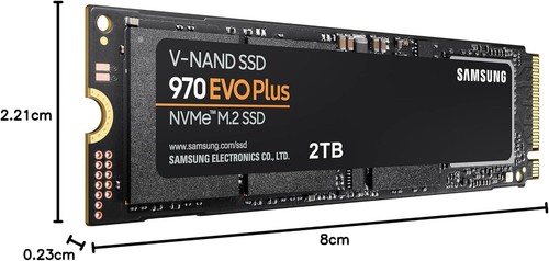 Samsung 970 EVO Plus 2 TB PCIe NVMe M.2 Internal Solid State Drive (SSD) (MZ-V7S - Picture 7 of 10