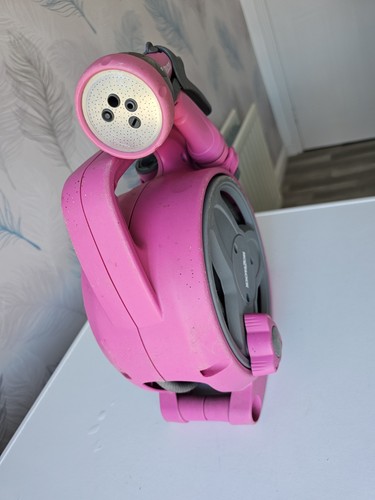 Seltene rosa und graue Hozelock Schlauchleitung Pico Rolle ca. 8m sehr guter Zustand Terrasse Kinder Garten - Bild 8 von 8