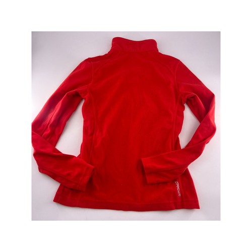 Spyder Sweatshirt Womens Size 6 Red Fleece Pullover Long Sleeve ¼ Zip Sports Act - Picture 7 of 7