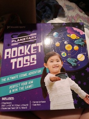 MinnARK Sports Planetary Rocket Toss Space Game Foam Rockets Suction Cup Target