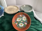 3 Handmade Pottery Plant Plates
