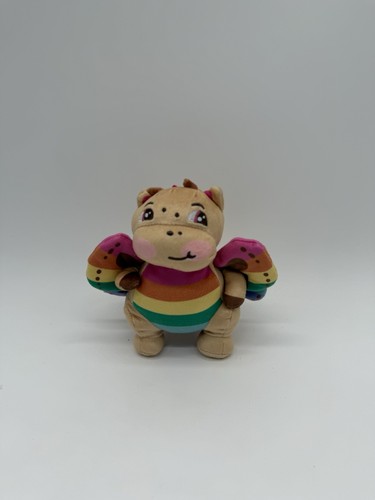 Juguete suave de peluche Rosie el tímido dragón alas arco iris YouTube Moriah Elizabeth - Imagen 1 de 2