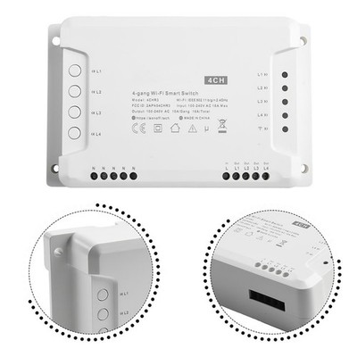 Simplify Your Life mit 4 Kanal Smart Switch Steuerung mehrerer Bereiche mit Leic