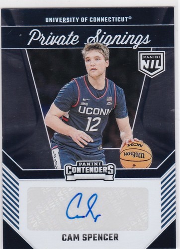 2024-25 Panini UConn #CS Cam Spencer Private Signings UConn Auto