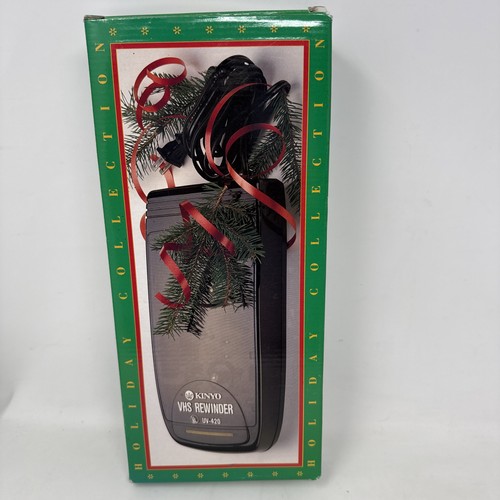 Kinyo Black VHS Video Cassette Tape Rewinder UV-420 Brand New - Picture 5 of 7