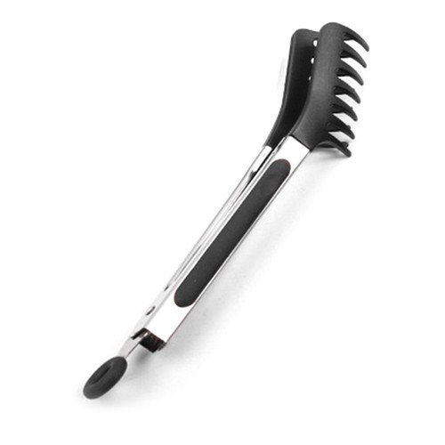 A Stainless Steel Silicone Kitchen Tongs Bbq Clip Salad Cooking Tool Food9407