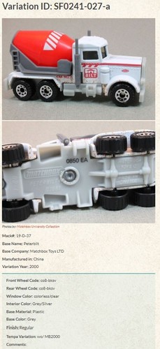 Matchbox 2000 #93 - #MB019 Matchbox Hero! - Cement Truck - Picture 19 of 23