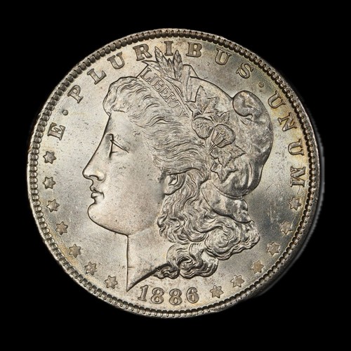1886 Morgan Silver Dollar PCGS MS 64 + Gorgeously Toned - Picture 3 of 4