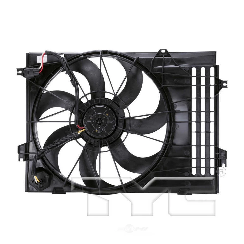 Двойной радиатор и конденсаторный вентилятор подходит для 2005-2008 Kia Sportage TYC - Изображение 2 из 3