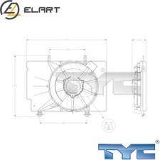 FAN RADIATOR 810-0042 FOR FORD B-MAX/Van FIESTA/VI UGJG/XUJA/XUJB/UGJC 1.5L 4cyl