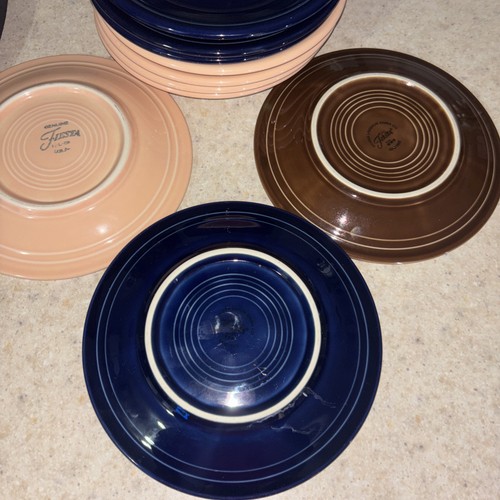 Fiestaware, Plato de Ensalada 7 1/4", Fiesta, Usado, 10 Platos Multicolor - Imagen 4 de 7