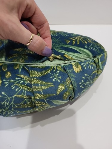 DockATot La Maman Wedge Nursing Pillow Navy Night Falls Botanical Tropical Plant - Picture 5 of 22