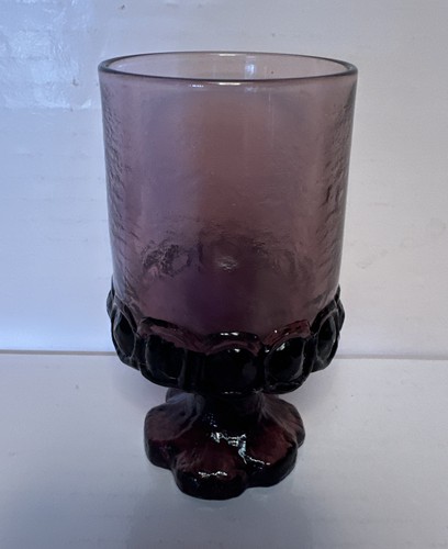Vintage Franziskaner Madeira Pflaume Wein/Saft Glas 1972-76 Boho Stil 5,5" - Bild 2 von 8