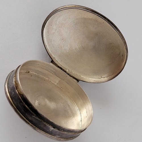 Vintage 925 Sterling Silber Onyx und Markasit Oval Schmuck Pillendose - Bild 9 von 15