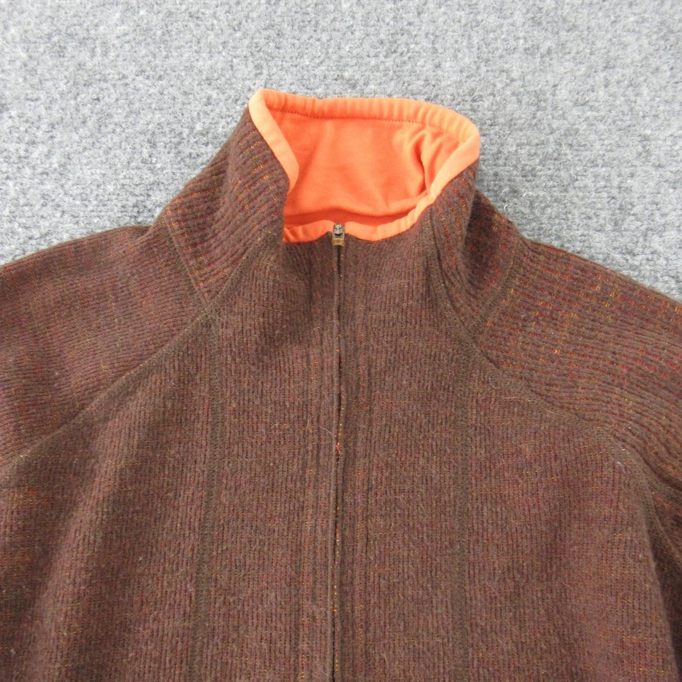 Suéter Mountain Hard Wear Mujer Pequeño Mezcla de Lana Cremallera Completa Pullover Chaqueta Foto 2 de 4