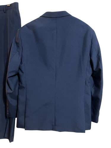 BraveMan Men's Suit Navy Blue 2 Piece Notch Lapel 42R Double Vented Pant 34X30 - Bild 3 von 17