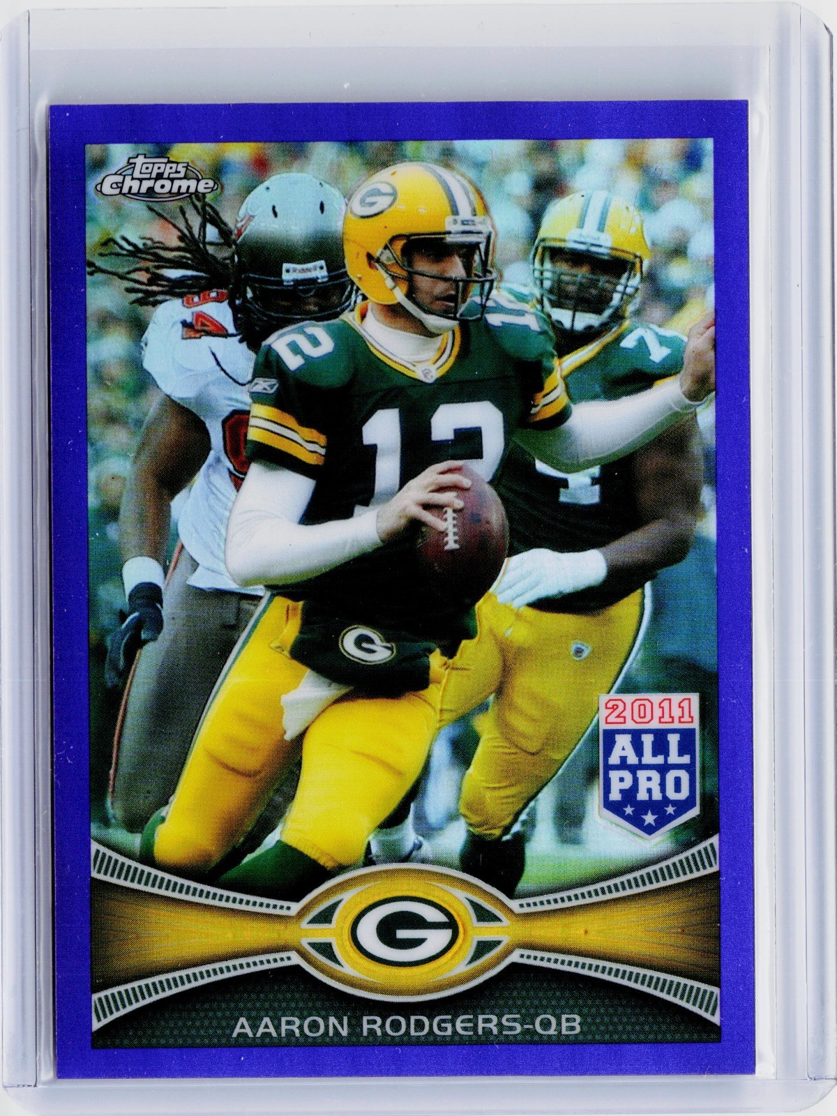 2012 TOPPS CHROME PURPLE REFRACTOR #50 - AARON RODGERS #ED 458/499