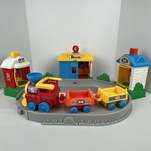 Fisher Price Little People Train Set Pop 'N Surprise Sounds Works - Imagen 1 de 24