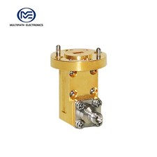 WR15, 1.0 Female, Orthogonal Waveguide to Coax Adapter, 49.8-75.8 GHz
