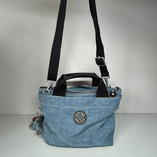 Kipling Blue Crossbody Shoulder Bag with Monkey Keyring - Picture 2 of 24