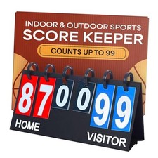 Scoreboard/Score Keeper for Indoor  Outdoor Sports - Ping Multicolor