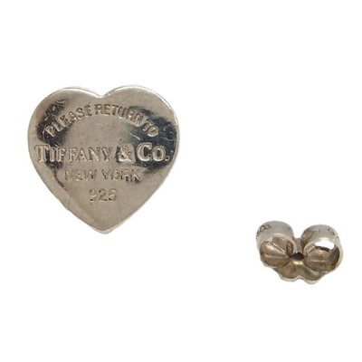 Tiffany & Co. Earrings Return to Heart SV925 Silver NEW YORK