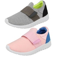 Girls Reflex Elastic Band Slip On Trainers X3R015