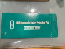 1968 Oldsmobile Owner Protection Plan And New Vehicle Warranty  Vtg