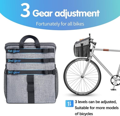 Dog Bike Basket Carrier, Pet Bicycle Front Carrier Backpack for Bike Riding F... - Picture 7 of 12