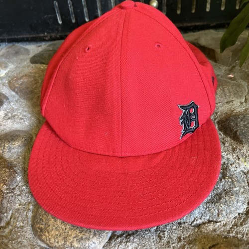 Detroit Tigers Baseball Hat New Era Red Fitted 71/2 - Picture 4 of 12