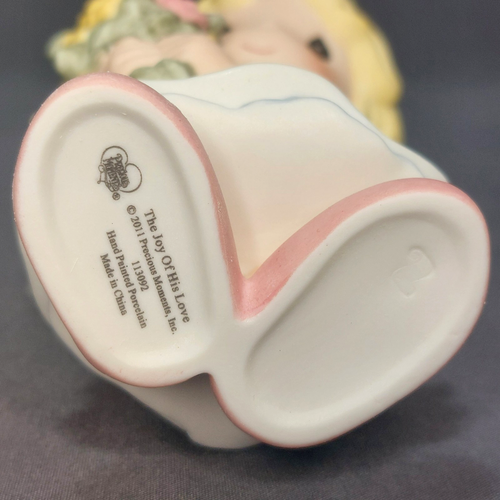 Precious Moments JOY OF HIS LOVE 113092 -Girl Angel flower/God's Love Religious - Picture 7 of 13