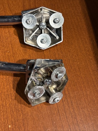 CB700 Vintage Bassdrum Sporen verchromt Teleskop Bass Drum Beine. - Bild 7 von 15