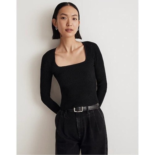 NWT Madewell Ottoman Pullover Crop Sweater - Picture 1 of 9