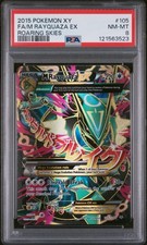2015 POKEMON XY ROARING SKIES #105 FA/M RAYQUAZA EX ROARING SKIES PSA 8