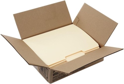 100 Classic Manila File Folders - 1/3-Cut Tabs for Efficient Organization - Picture 9 of 9