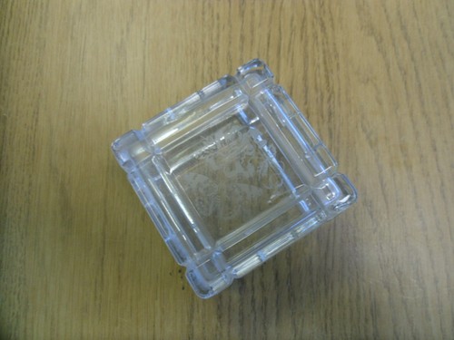 Clear Glass Trinket Box With Etched Design Lid - Picture 1 of 17