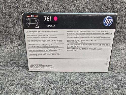 Original HP Designjet 761 Magenta 400 ml Nuevo - EXP 2017 - Imagen 4 de 5