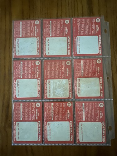 1958 Topps Fußball Komplettsatz (132/132) mit Jim Brown Reprint im Binder - Bild 16 von 17