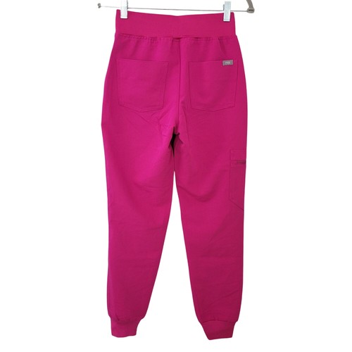 Figs High Waisted Zamora Petite Jogger Scrub Pants Womens Size XXS/P Pink NWT  - Picture 2 of 7