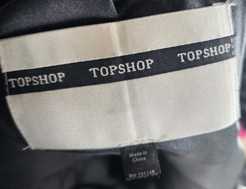 TopShop Women's Vest 6 Black Sheepskin Fur Curly Hair Shaggy - Picture 7 of 9