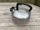 Vintage Prestige Aluminium Whistling Kettle 20cm Diameter Attic Find Retro