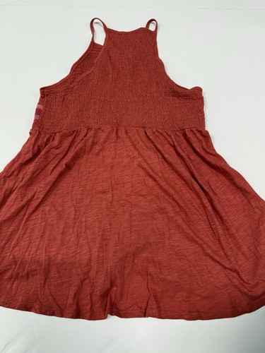 Torrid Orange Smocked Babydoll Tank Top Shirt Size 00 - Picture 6 of 6