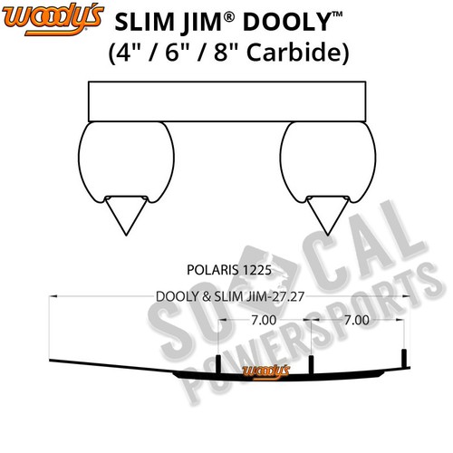 Woodys Dooly Carbide Wear Rods - 6in. - DP6-1225 - Picture 1 of 2