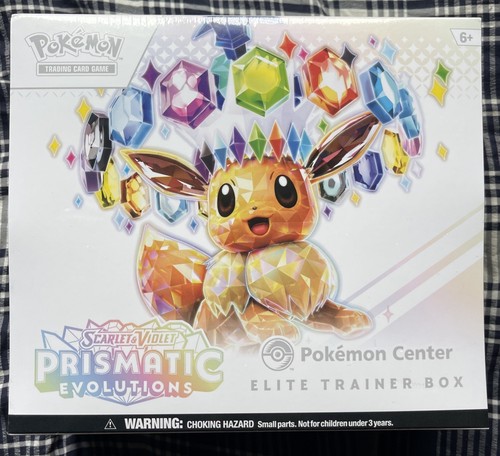 Prismatic Evolutions Pokemon Center ETB Caja Entrenador Elite Sellada EN MANO 100%