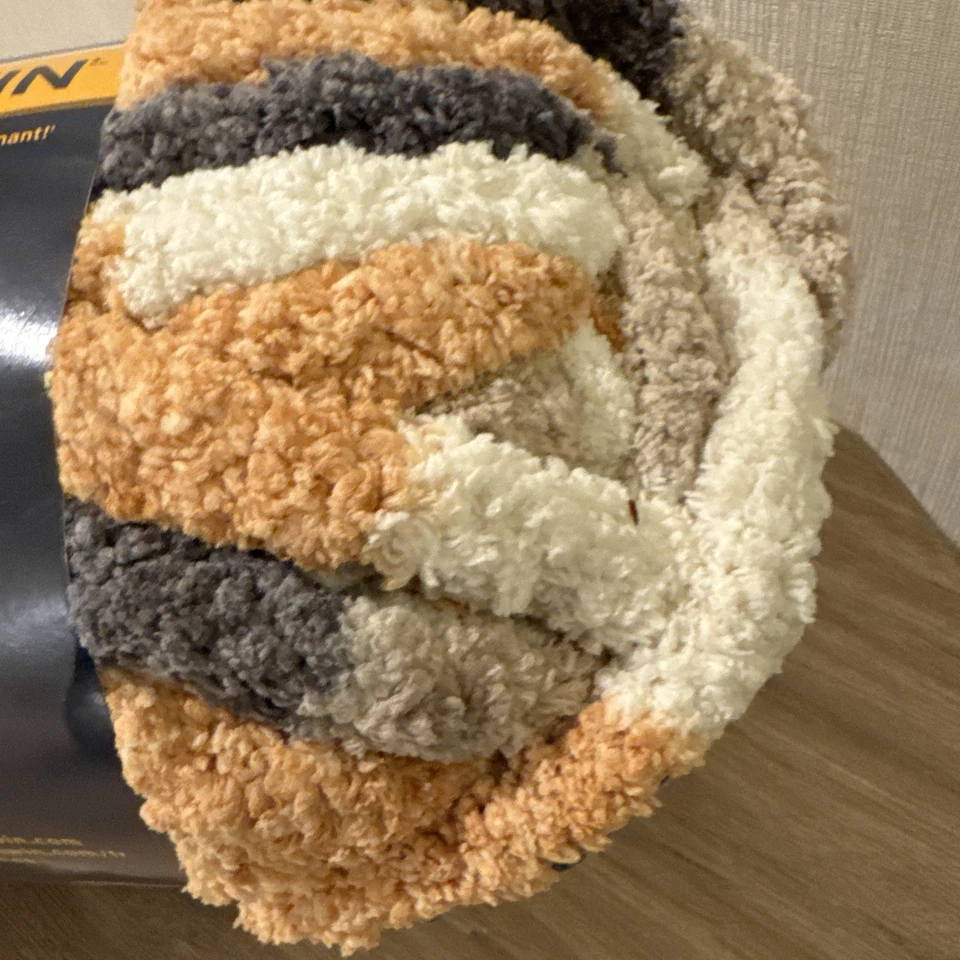 Bernat Blanket Yarn Toasted Birch #26104 10.5oz/300gm 1 Skein - Image 4 of 4